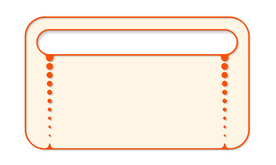 Text box for fill your text and frame for headline