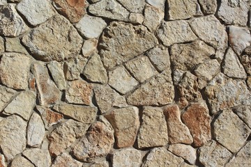 Texture of the stone wall