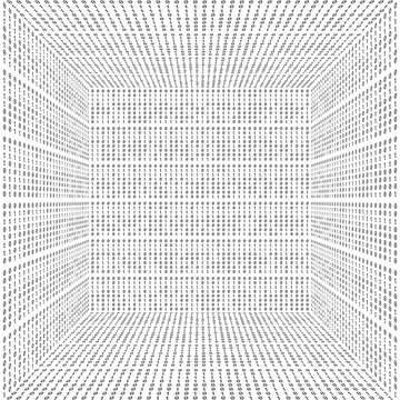 Vector abstract background with black binary code