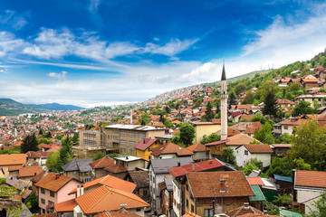 Panoramic view of Sarajevo