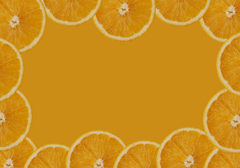 orange slices background.