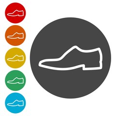 Mens dress shoe vector isolated