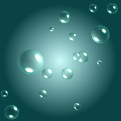 Abstract bubbles background
