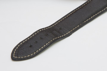 Synthetic diver watch strap isolated on white