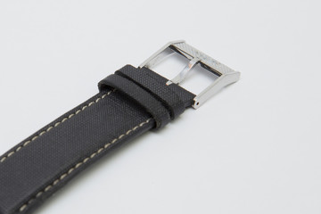 Synthetic diver watch strap isolated on white