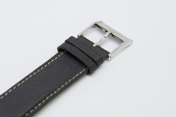 Synthetic diver watch strap isolated on white