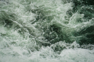 Mountain river Katun, Altai, Russia. A winter scenic.