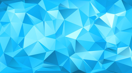 Blue triangular abstract background. Trendy vector illustration.