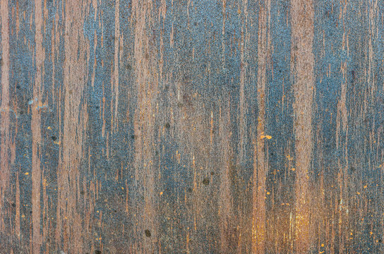 Walling panel made of weathering steel sheets (corten steel)