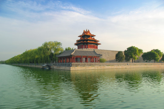 Corner Of The Forbidden City In Beijing