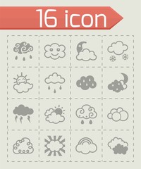 Vector Clouds icon set