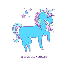 Unicorn icon character 01