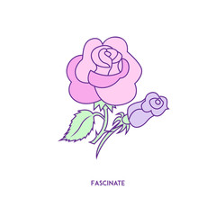 Rose icon character 01