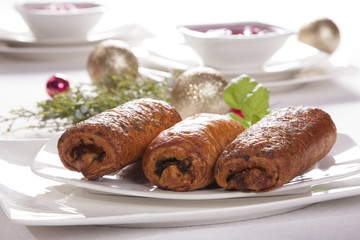 Pasties with cabbage and mushrooms 