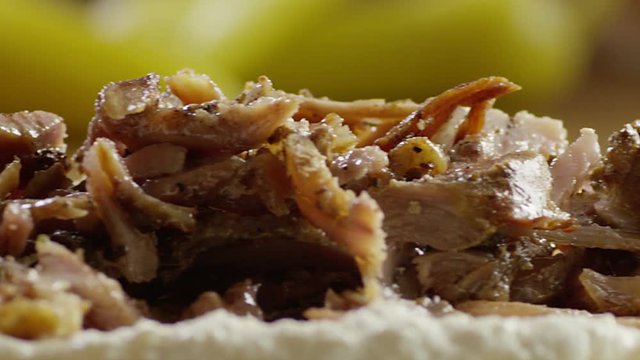Making of shawarma sandwich. Shot on RED EPIC DRAGON Cinema Camera.