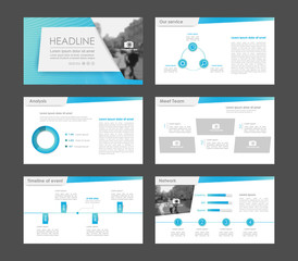 Infographic elements for presentation templates.