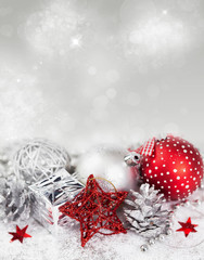 Fototapeta na wymiar Abstract background with Christmas decorations