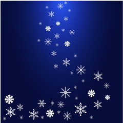 Fototapeta na wymiar falling snowflakes winter background