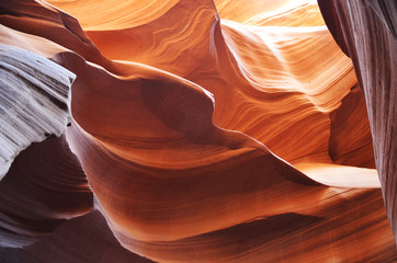 Antelope Canyon Farbverlauf Erosion am Nachmittag 