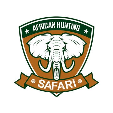 African hunting safari club sign