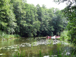 Kanuten in den Masuren