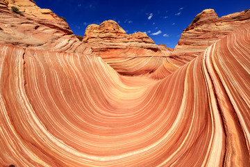 The Wave Navajo Sand Formation in Arizona USA