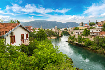 Fototapeta na wymiar The Old Bridge in Mostar