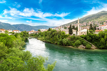 Fototapeta na wymiar Historical center in Mostar