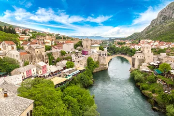 Papier Peint photo autocollant Stari Most Le vieux pont de Mostar