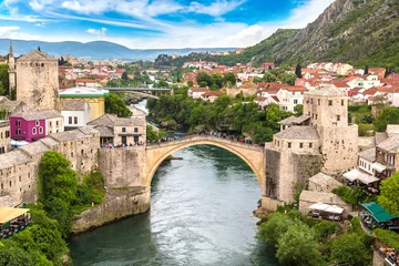 Deurstickers Stari Most De oude brug in Mostar