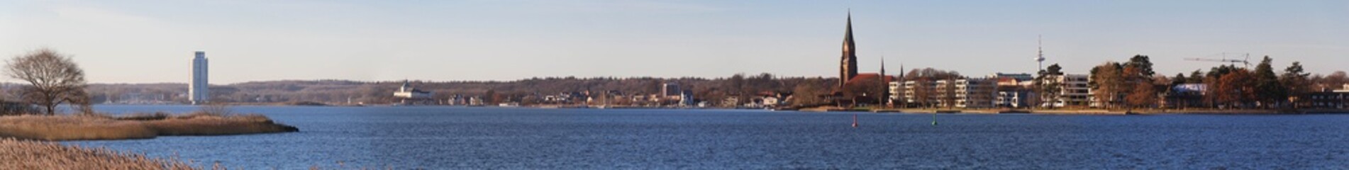 Großes Stadtpanorama von Schleswig an der Schlei