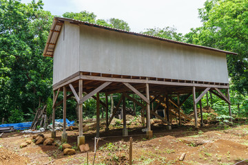 wooden house from Corn Island,  Nicaragua