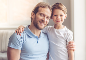 Fototapeta premium Father and son