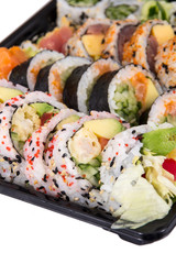 various fish sushi plate