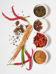 Variety of spicy species