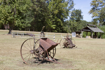 Vintage agricultural tools