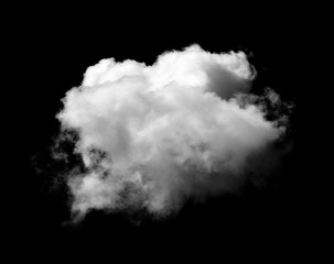 white clouds on black background