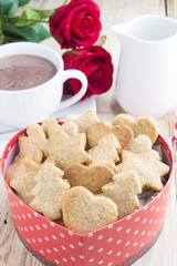 Chocolate with cookies for special day