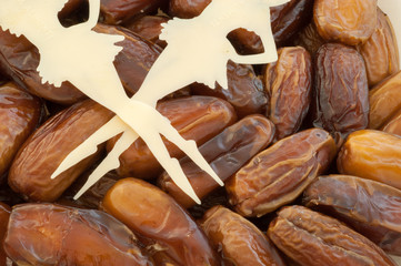 natuarl macro of fresh dates