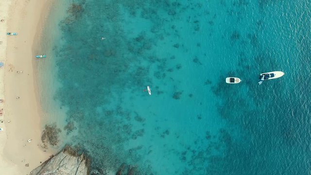 aerial view of clear water sea beach phuket thailand