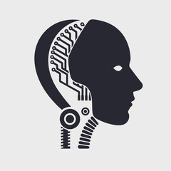 icon robot cybernetic organism