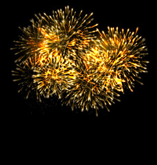 Obraz premium Illuminated Festive Firework, Glowing Holiday Background