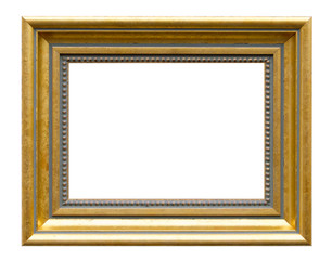 beautiful golden picture frame - wood  frame