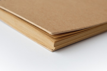 Vintage book closeup with old paper