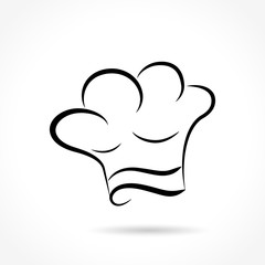 chef hat on white background