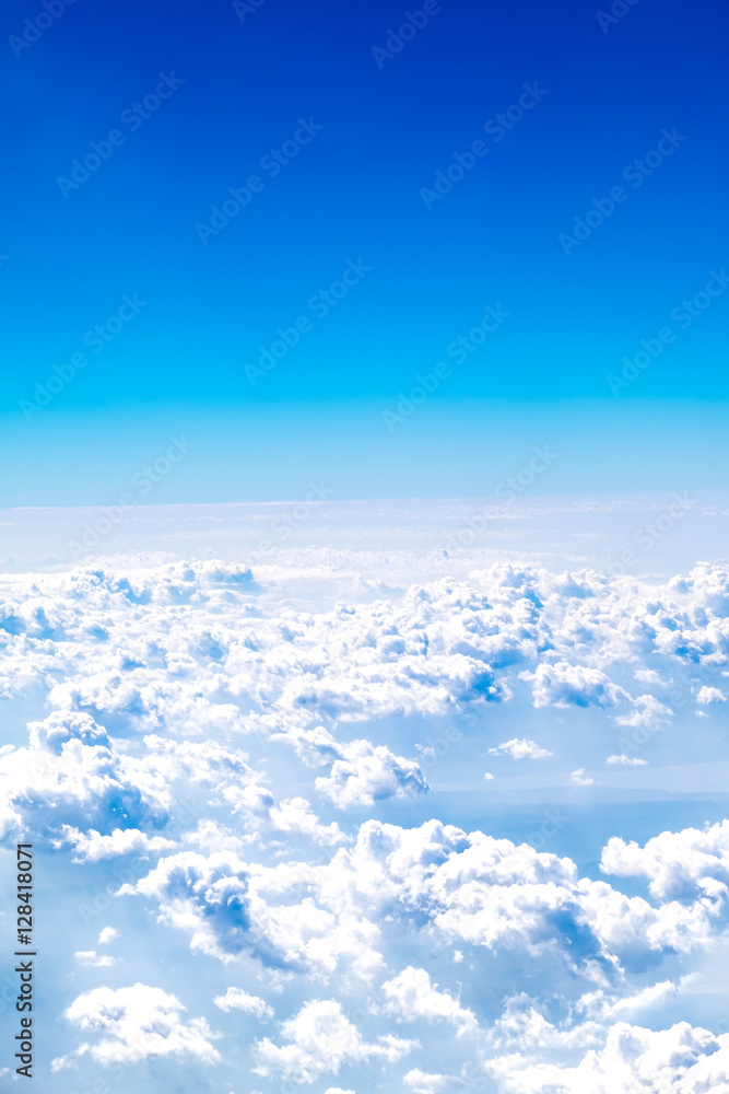 Canvas Prints aerial view of cloud and sky from airplane,nature background