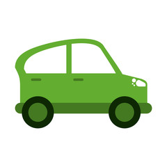 green car transport industry contamination icon vector illustration eps 10