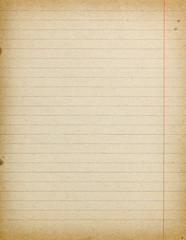 Accurate vintage lined paper empty background - 128419074
