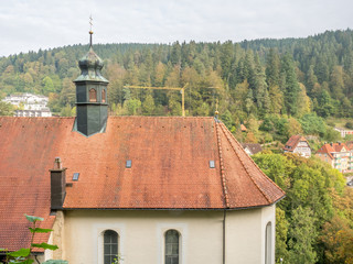 Fototapeta na wymiar Dome of Maria in der Tanne church in Triberg