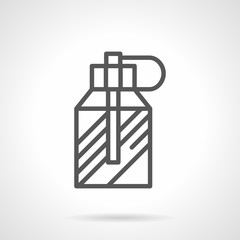 Mens perfume spray simple line vector icon